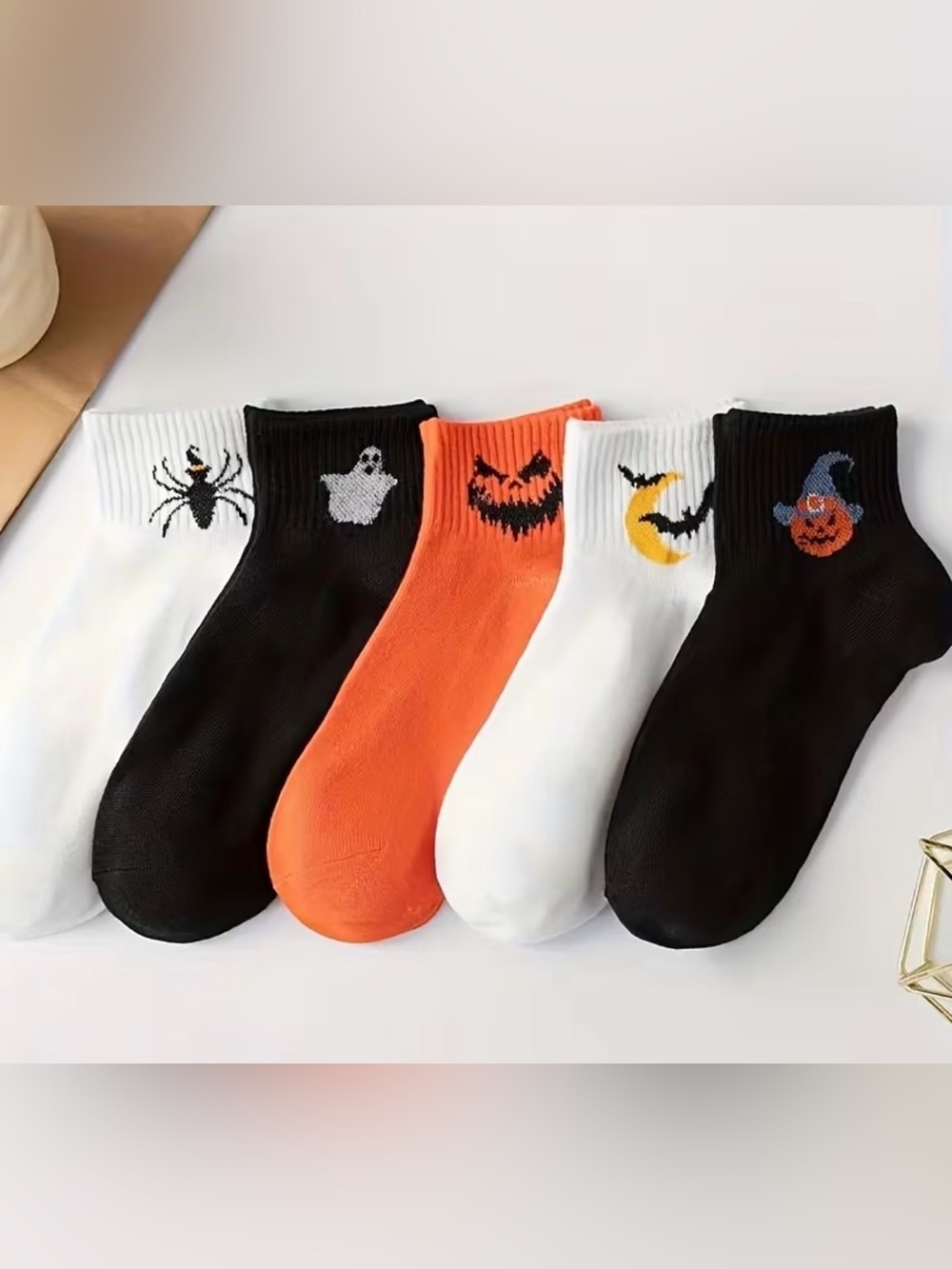 Halloween Crew Socks - 5 Pairs